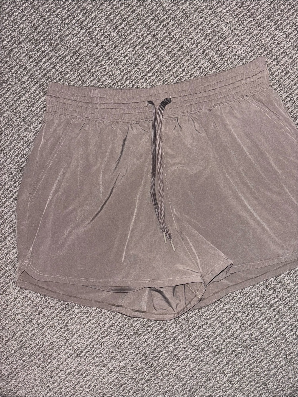 Women’s Taupe Athletic Drawstring Shorts